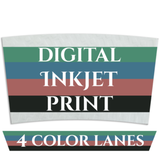 Digital Ink Jet Printed - Coffee Sleeves - 4 Color Lanes