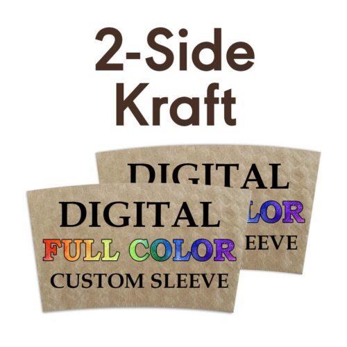 Full Color Digital Printed - Kraft 2-Side Print