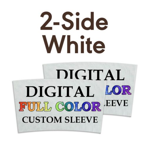 Full Color Digital Printed - White Sleeves 2-Side Print
